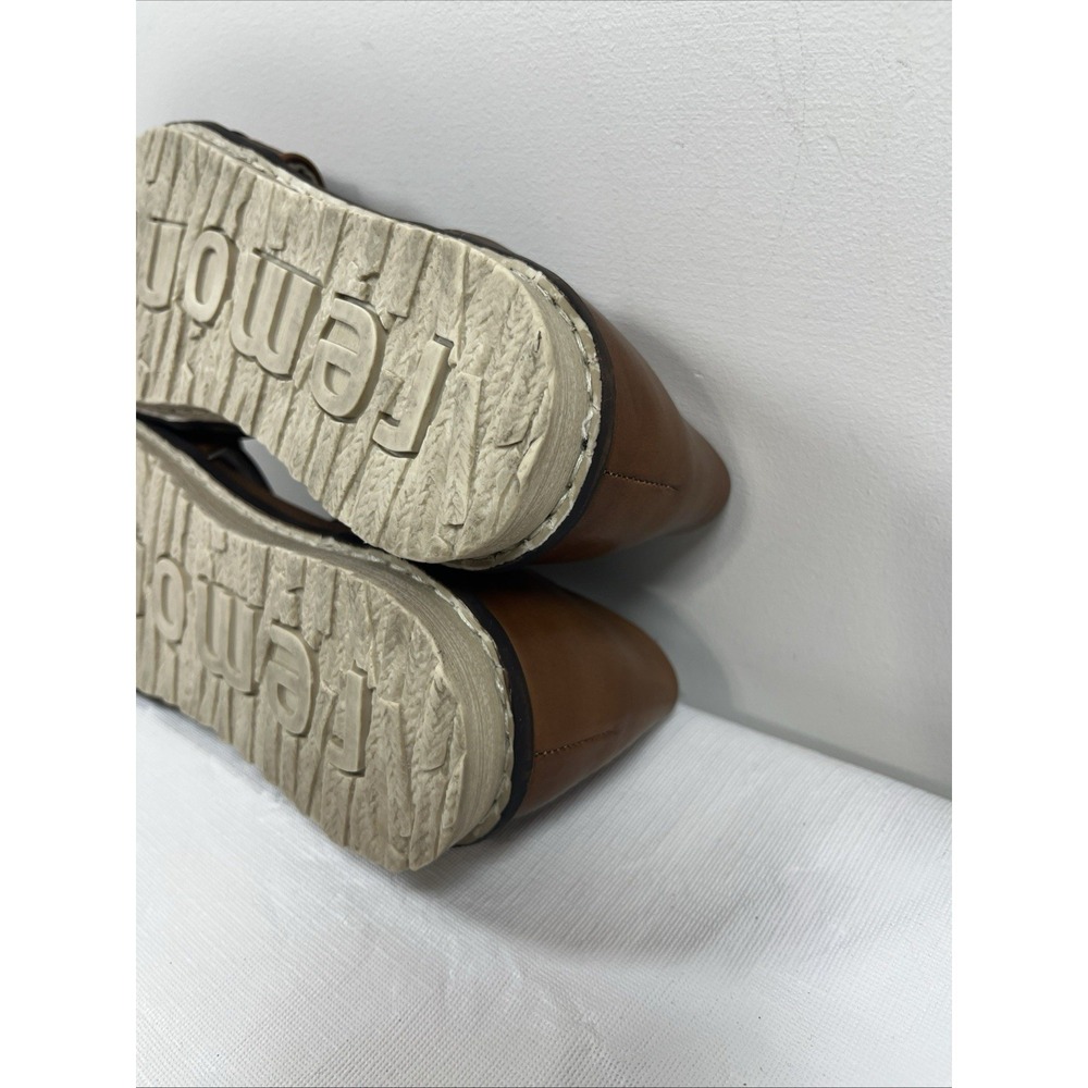 Remonte Womens 40/8.5 Gizella Leather Sandal Brown Slip On Shoes Comfort Summer - Picture 11 of 14